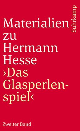 Kartonierter Einband Materialien zu Hermann Hesses »Das Glasperlenspiel« von 