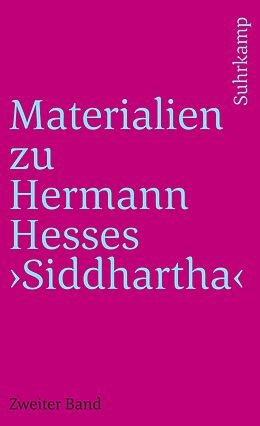 Kartonierter Einband Materialien zu Hermann Hesses »Siddhartha« von 