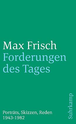 Kartonierter Einband Forderungen des Tages von Max Frisch