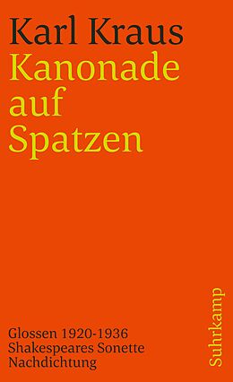 Kartonierter Einband Schriften in den suhrkamp taschenbüchern. Zweite Abteilung. Acht Bände von Karl Kraus