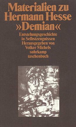 Kartonierter Einband Materialien zu Hermann Hesses »Demian« von Hermann Hesse