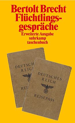 Kartonierter Einband Flüchtlingsgespräche von Bertolt Brecht