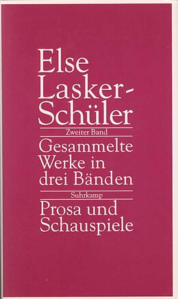 Fester Einband Gesammelte Werke in drei Bänden von Else Lasker-Schüler