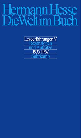 Fester Einband Die Welt im Buch V. von Hermann Hesse