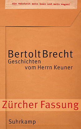 Kartonierter Einband (Kt) Geschichten vom Herrn Keuner von Bertolt Brecht