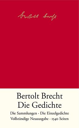 Fester Einband Die Gedichte von Bertolt Brecht