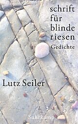 Fester Einband schrift für blinde riesen von Lutz Seiler