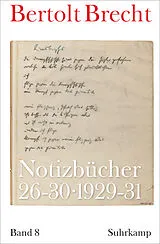 Kartonierter Einband Notizbücher von Bertolt Brecht