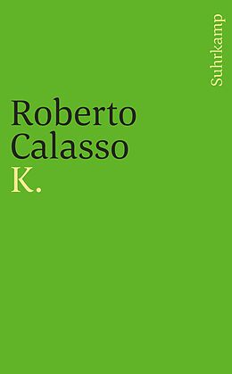 Kartonierter Einband K. von Roberto Calasso