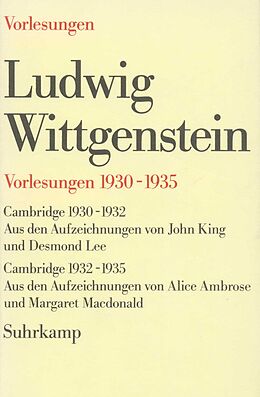Fester Einband Vorlesungen 19301935 von Ludwig Wittgenstein