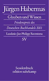 E-Book (epub) Glauben und Wissen von Jürgen Habermas