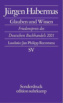 E-Book (epub) Glauben und Wissen von Jürgen Habermas