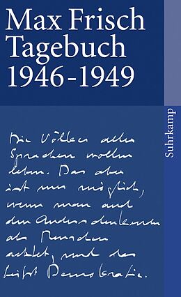 E-Book (epub) Tagebuch 1946-1949 von Max Frisch