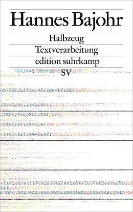 E-Book (epub) Halbzeug von Hannes Bajohr