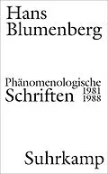 E-Book (epub) Phänomenologische Schriften von Hans Blumenberg