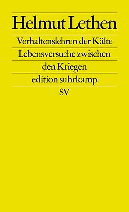 E-Book (epub) Verhaltenslehren der Kälte von Helmut Lethen