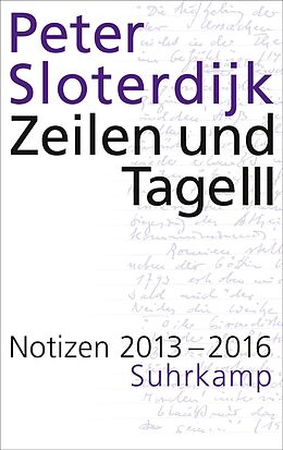 E-Book (epub) Zeilen und Tage III von Peter Sloterdijk