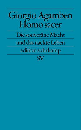 E-Book (epub) Homo sacer von Giorgio Agamben