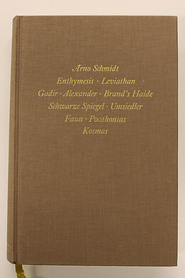 Fester Einband Bargfelder Ausgabe. Werkgruppe I. Romane, Erzählungen, Gedichte, Juvenilia von Arno Schmidt
