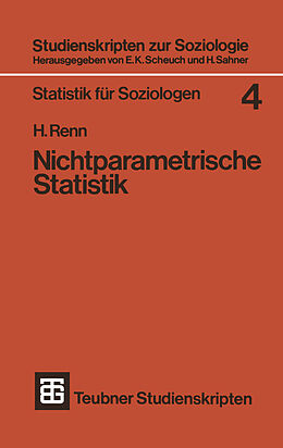 Kartonierter Einband Nichtparametrische Statistik von Heinz Renn