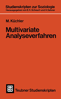 Kartonierter Einband Multivariate Analyseverfahren von M Küchler