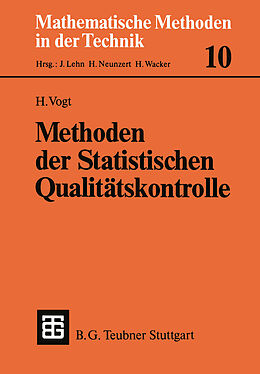 Kartonierter Einband Methoden der Statistischen Qualitätskontrolle von Herbert Vogt