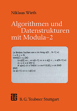 Kartonierter Einband Algorithmen und Datenstrukturen mit Modula  2 von Niklaus Wirth