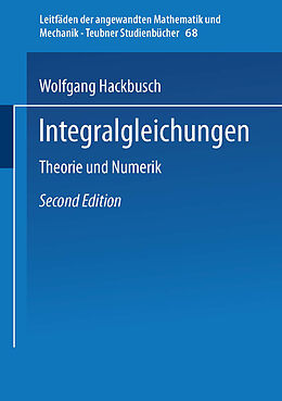 Kartonierter Einband Integralgleichungen von Wolfgang Hackbusch