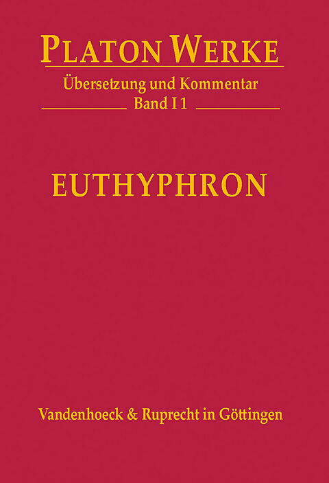 I 1 Euthyphron