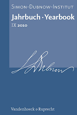 Fester Einband Jahrbuch des Simon-Dubnow-Instituts / Simon Dubnow Institute Yearbook IX (2010) von 