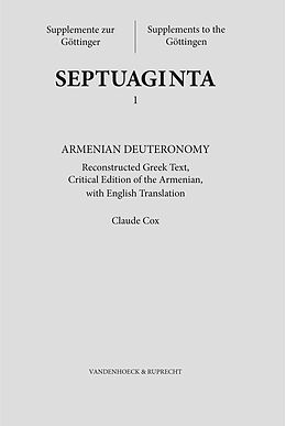 Livre Relié Armenian Deuteronomy de Claude Cox