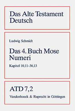 Kartonierter Einband Das vierte Buch Mose von Ludwig Schmidt