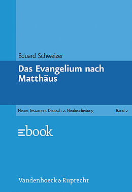 Kartonierter Einband Das Evangelium nach Matthäus von Eduard Schweizer