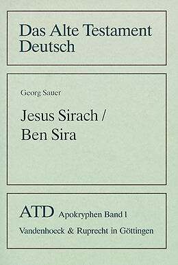 Kartonierter Einband Jesus Sirach / Ben Sira von Georg Sauer