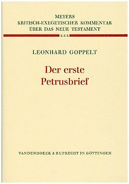 Fester Einband Der erste Petrusbrief von Leonhard Goppelt