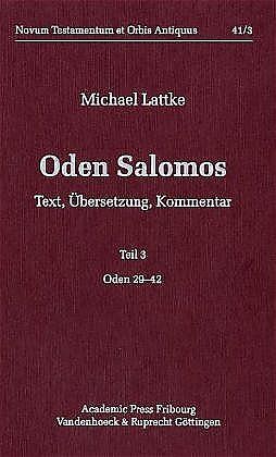 Fester Einband Oden Salomos. Teil 3 von Michael Lattke