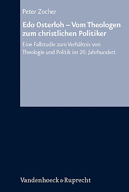 Fester Einband Edo Osterloh  Vom Theologen zum christlichen Politiker von Peter Zocher