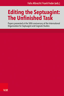 Livre Relié Editing the Septuagint: The Unfinished Task de 