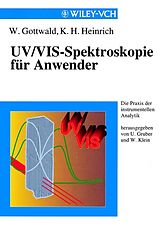 Kartonierter Einband UV/VIS-Spektroskopie für Anwender von Wolfgang Gottwald, Kurt Herbert Heinrich