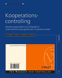 Kartonierter Einband Kooperationscontrolling von Jürgen Weber, Bernhard Hirsch, Alexandra Matthes