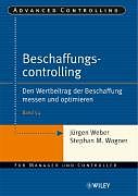 Kartonierter Einband Beschaffungscontrolling von Stephan M. Wagner, Jürgen Weber