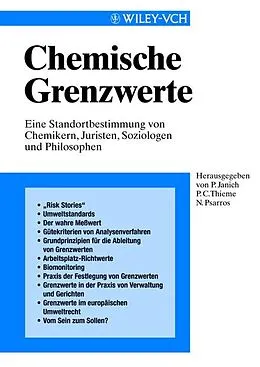 E-Book (pdf) Chemische Grenzwerte von Peter Janich, Peter C. Thieme, Nikos Psarros