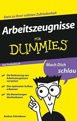 E-Book (epub) Arbeitszeugnisse für Dummies Das Pocketbuch von Andrea Schimbeno