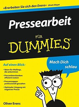 E-Book (epub) Pressearbeit für Dummies von Oliver Erens