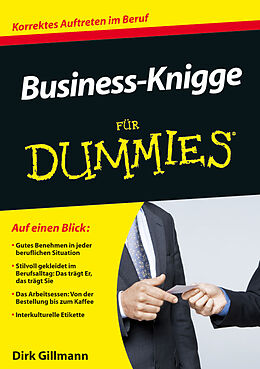Kartonierter Einband Business-Knigge für Dummies von Dirk Gillmann