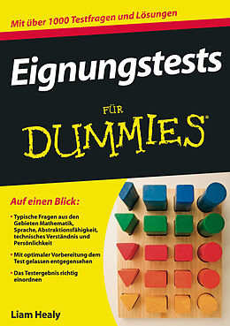 Kartonierter Einband Eignungstests für Dummies von Liam Healy
