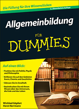 Kartonierter Einband Allgemeinbildung für Dummies von Winfried Göpfert, Horst Herrmann