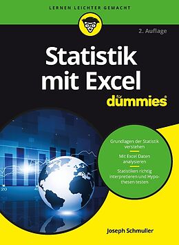 Kartonierter Einband Statistik mit Excel für Dummies von Joseph Schmuller