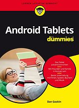 Kartonierter Einband Android Tablets für Dummies von Dan Gookin