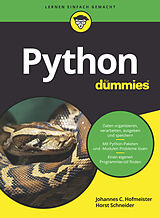 Kartonierter Einband Python für Dummies von Johannes C. Hofmeister, Horst Schneider